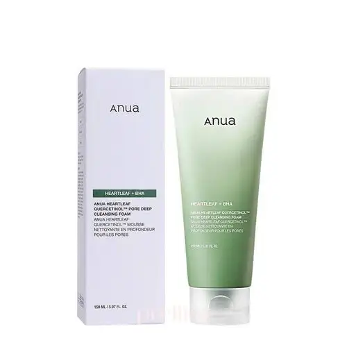 Пінка для вмивання з хуттвінієм і кверцетинолом Anua Heartleaf Quercetinol Pore Deep Cleansing Foam 150 мл