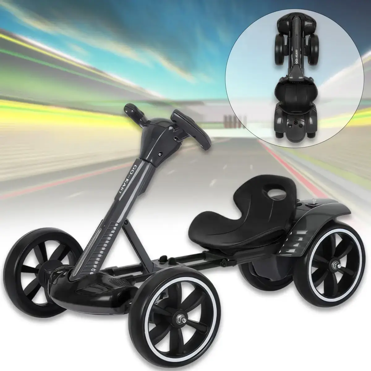 Дитячий електрокар M 6072 Eco Koleso Go Kart K+Ж, фото 1