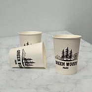 1000 шт. Стакани з логотипом, з білою основою одношарові, 175 мл., фото 10