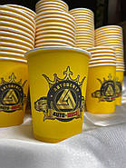 2500 шт. Стакани з логотипом, одношарові з білою основою, 250 мл., фото 6