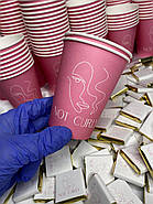 5000 шт. Стакани з логотипом, одношарові з білою основою, 250 мл., фото 4