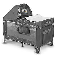 Ліжечко-манеж Lionelo SVEN PLUS  GREY CONCRETE