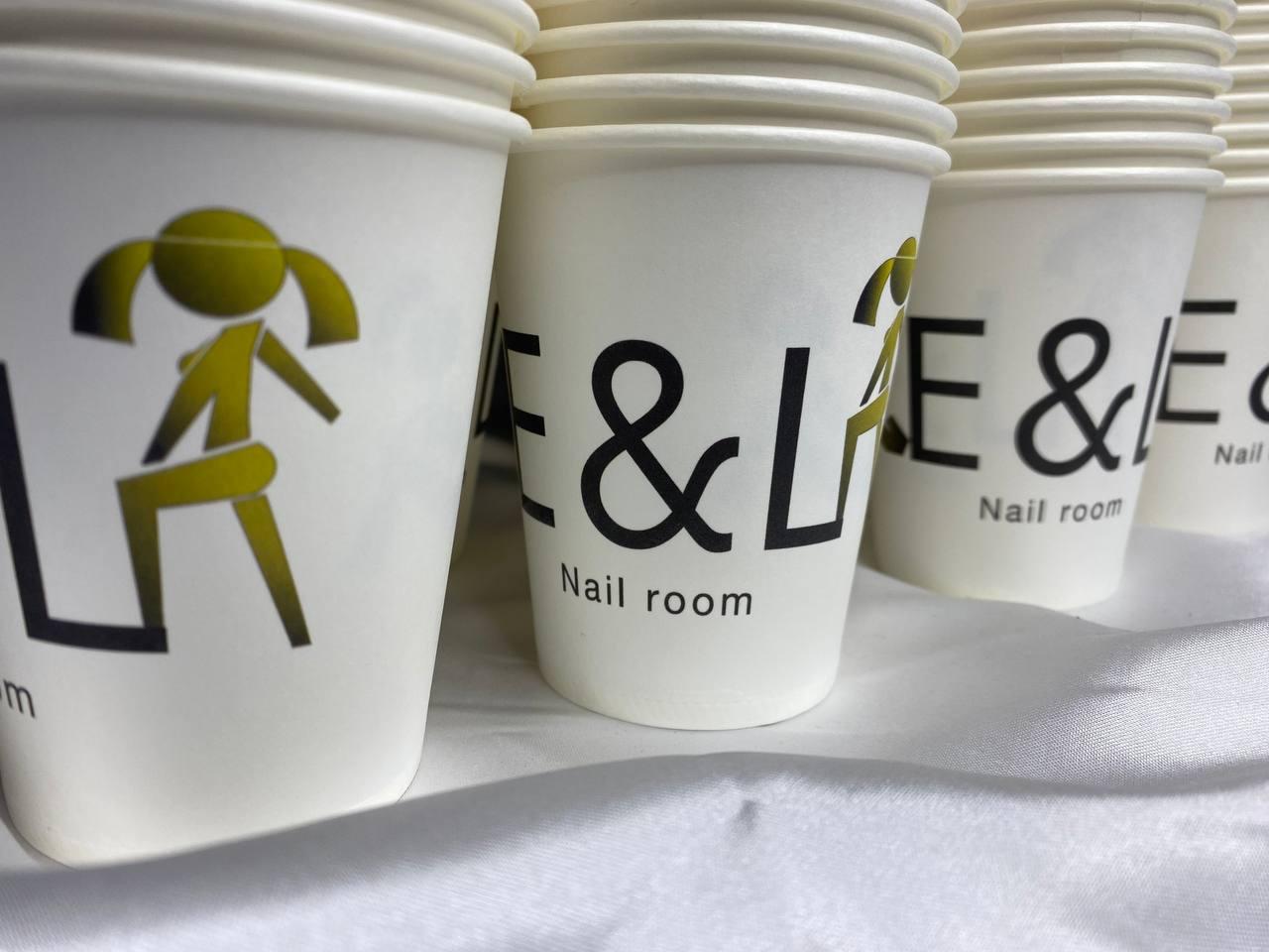 1000 шт. Стакани з логотипом, білі одношарові, 340 мл., фото 1