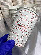 2500 шт. Стакани з логотипом, білі одношарові, 340 мл., фото 5