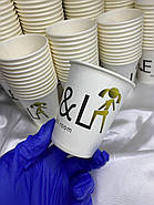 1000 шт. Стакани з логотипом, білі одношарові, 340 мл., фото 7