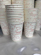 2500 шт. Стакани з логотипом, білі одношарові, 340 мл., фото 10