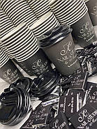 1000 шт. Стакани з логотипом, білі одношарові, 340 мл., фото 9