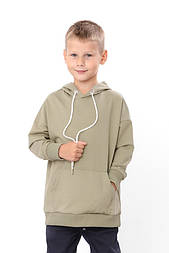 Підліткове худі для хлопчика з капюшоном із двонитки однотоний