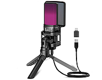 Мікрофон конденсаторний Zealsound BKD-11 Pro A68 RGB для ПК, PS4, PS5, Mac