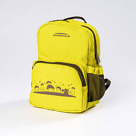 Дитячий рюкзак "Гриби" Acropolis РМД-1 жовтий: для походів та саду, 28x21x9 см