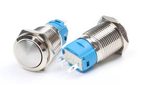 Кнопка 16 мм GQ16 OFF-ON антивандальна