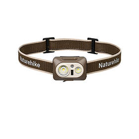 Налобний ліхтар Naturehike CNK2450ZM010 коричневий, 500 лм, 80 м, USB-C, IP66, датчик