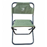 Стілець складний зі спинкою Megastrike SH9-3-20 - Посилений - Сталевий - Зелений