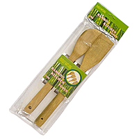 Набір кухонних лопаток бамбукових 28*4,5 см 2 шт./пач., Набір кухонних лопаток, бамбукові лопатки для кухні