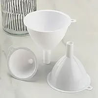 Лійка воронка кругла для банок пластикова харчова для кухні Набір лійок кухонних для переливання 3 шт