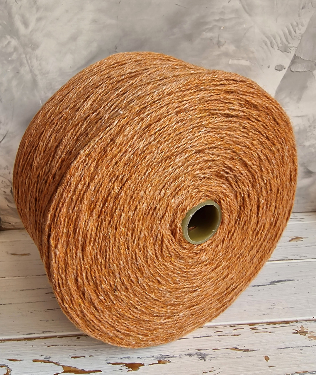 Пряжа шерсть овеча 100% у бобінах, бежева, фото 1