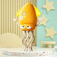 Танцующий кальмар Squid Electric Dance музыкальная игрушка осьминог Желтый