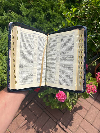 Біблія, переклад Івана Огієнка, 14х20см, шкірзамінник, замок, індекси., фото 3