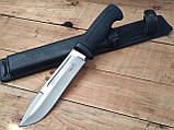 Ніж нескладний Кізляр Самур, AUS-8, еластрон, чохол шкіра, фото 4