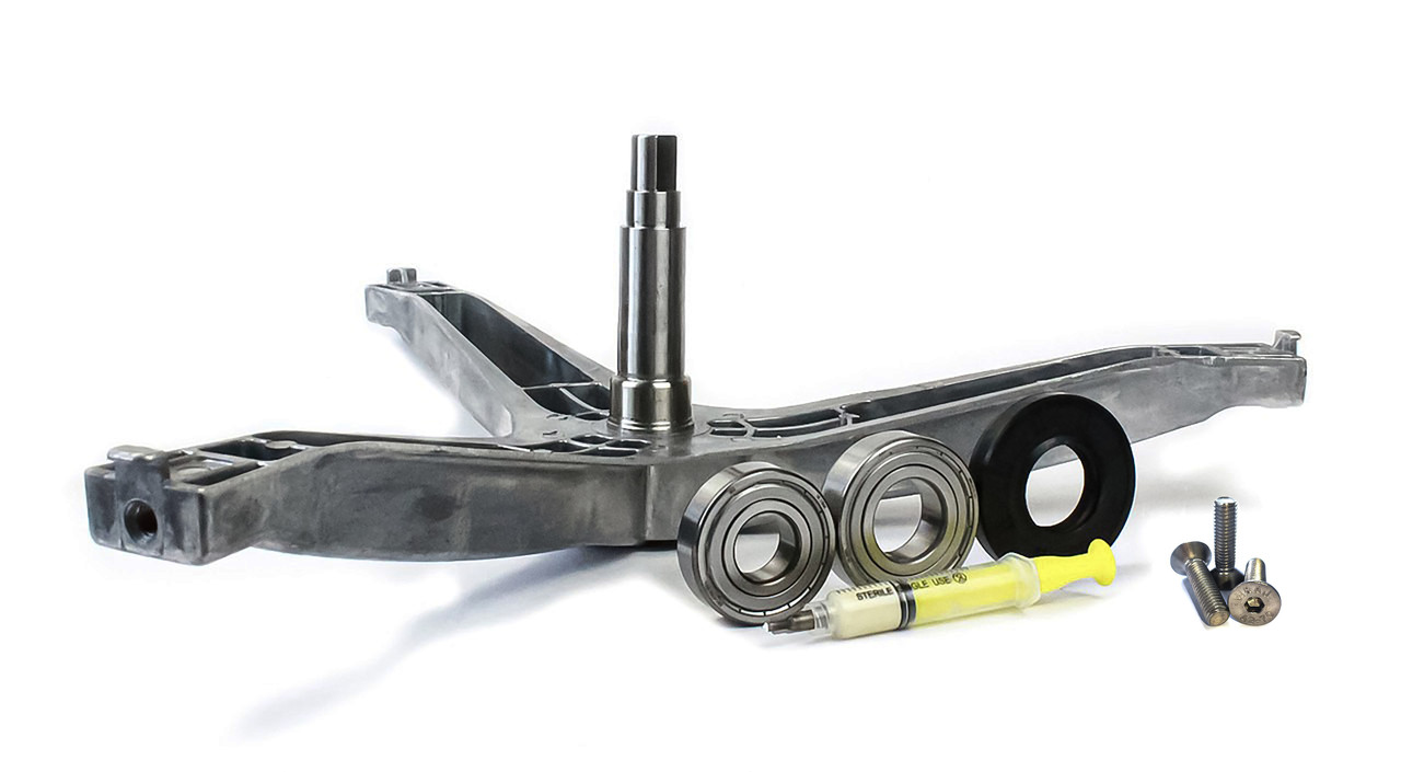 Хрестовина з підшипниками та гвинтами для пральної машини Samsung (H=107 мм) - DC97-15971A / DC97-15183A / (cod. 740), фото 1