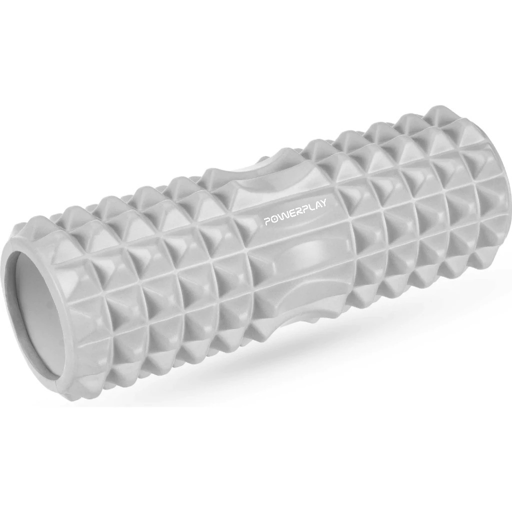 Масажний ролик (роллер) PowerPlay 4405 EVA Massage Roller Сірий (33x12см.)