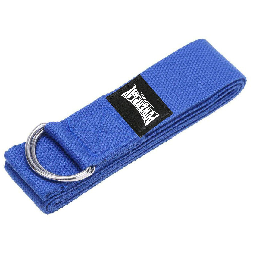 Ремінь для йоги PowerPlay PP_4409 183*3.8см. Синій, фото 1