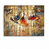 Картина з балеринами танцюючими Милий декор в кімнату дівчинки, в спальню 60х46см, фото 2