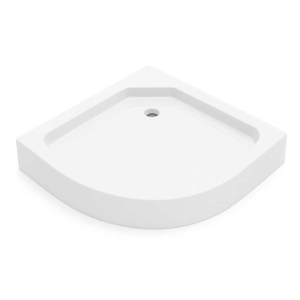 Душовий піддон KO&PO 7122 90х90х15 см напівкруглий акриловий