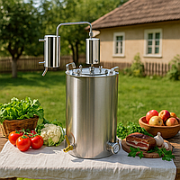 Дистиллятор бытовой классический 12 л "Самограй" тм БУДЬМО Крафт из пищевой нержавеющей стали