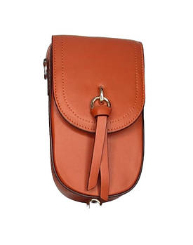 Сумочка гаманець рудий жіноча через плече 18*10,5 см із клапаном та довгим ремінцем у Balisa