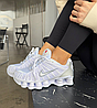 Кросівки Nike Shox TL white silver чоловічі жіночі білі Найк Шокс ТЛ стильні молодіжні 36 - 45, фото 6