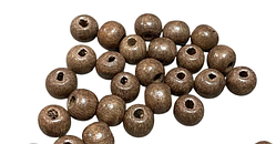 Дерев'яні бусини №503 коричневі (10гр) 1см