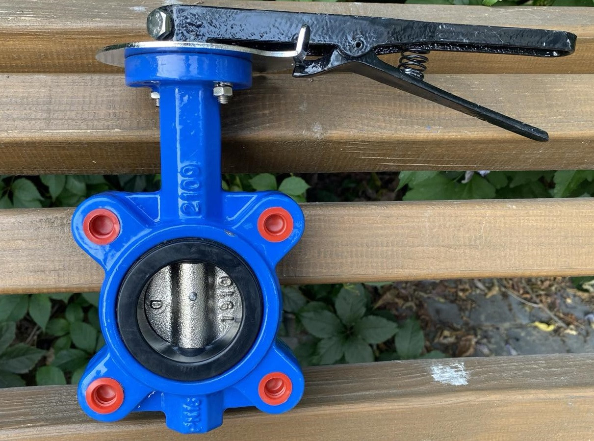 Затвор дисковий батерфляй з різьбовими вушками Ду 50, фото 1