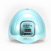 Блакитна лампа SUN X5 Max Chrome для манікюру та педикюру, 120 W Блакитний