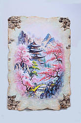 Стильне, ексклюзивне авторське панно “Сади Східної гармонії” на стіну