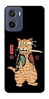 Чохол на Motorola Moto G05 Кіт-самурай