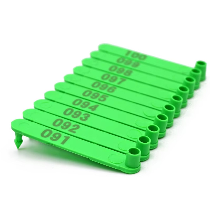 Бірки вушні для тварин, №  001-300, 10 шт.