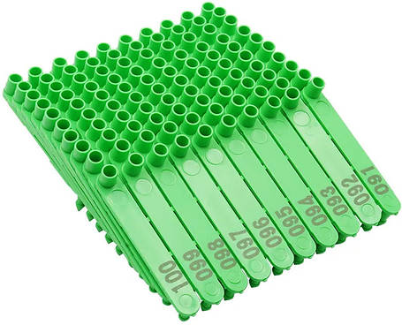 Бірки вушні для тварин, № 101-200, 100 шт., фото 1