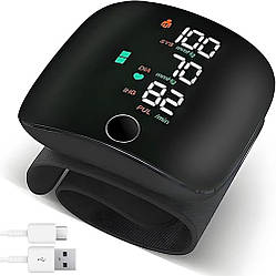 Автоматичний тонометр на зап'ястя від акумулятора + кейс / Цифровий тонометр для вимірювання тиску