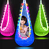 Підвісне крісло кокон з LED підсвічуванням, колір рандом / Крісло-гойдалка / Дитяче підвісне крісло-груша, фото 2