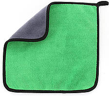 Набір рушників для машини мікрофібра Bossnice 30x30 зелений-сірий, 3 шт.
