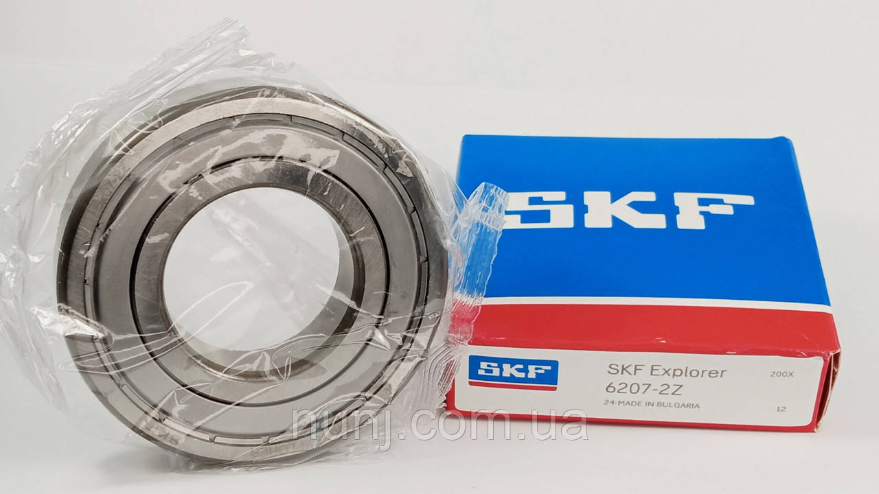 Підшипник 6207-ZZ SKF (80207) розміри: 35*72*17 кульковий радіальний закритий, фото 1