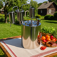 Дистиллятор бытовой классический Самограй 2С 43 л с двумя сухопарниками и холодильником тм БУДЬМО Крафт