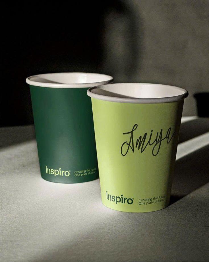 2500 шт. Білі стакани з логотипом, одношарові, 400 мл, фото 1