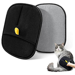 Двостороння рукавичка для вичесування шерсті 24*16 см / Рукавиця для прибирання шерсті / Щітка-рукавичка для шерсті