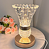 Кришталева LED-лампа у вигляді вази, від USB, 18*10 см / Декоративний LED-світильник / Кристальний світильник, фото 5