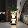 Кришталева LED-лампа у вигляді вази, від USB, 18*10 см / Декоративний LED-світильник / Кристальний світильник, фото 7