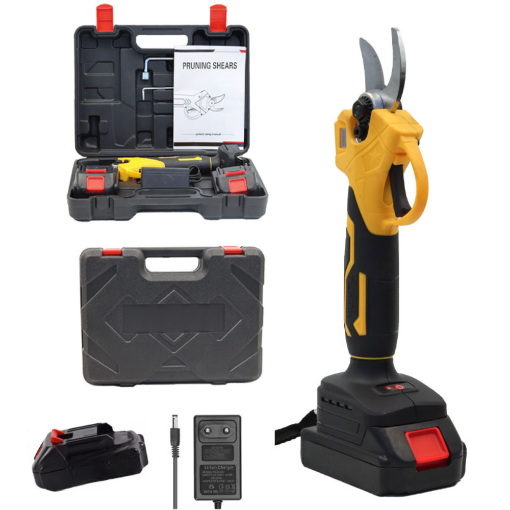 Акумуляторний секатор + 2 АКБ, 48V, VEN-1241 / Секатор садовий / Електричні садові ножиці, фото 1