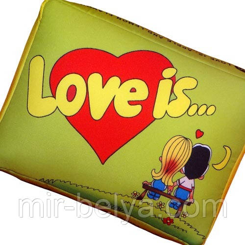 Подушка Love is подарункові подушки любов жуйки