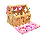 Будиночок дерев'яний сортер 0399 цифри фігури, фото 3